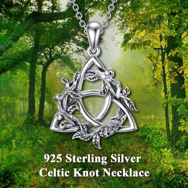 Sterling Silver Celtic Knot Necklace -4