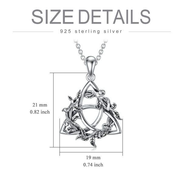 Sterling Silver Celtic Knot Necklace -5