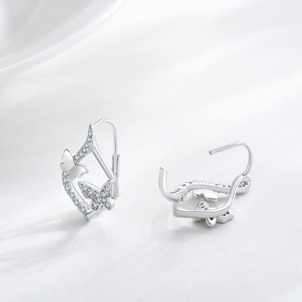 Sterling Silver Butterfly Earrings-2