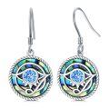 wholesale Sterling Silver Eye of Horus Dangle Drop Earrings-0-0
