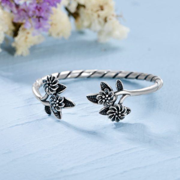 Sterling Silver Bangle Bracelets -1