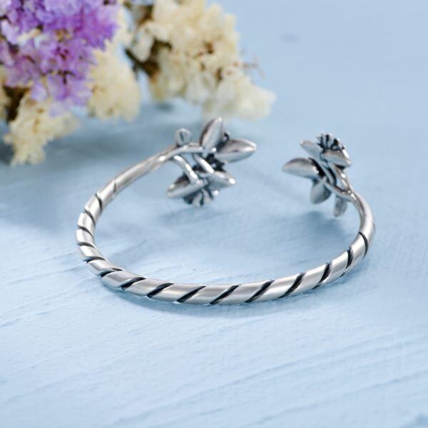 Sterling Silver Bangle Bracelets -2