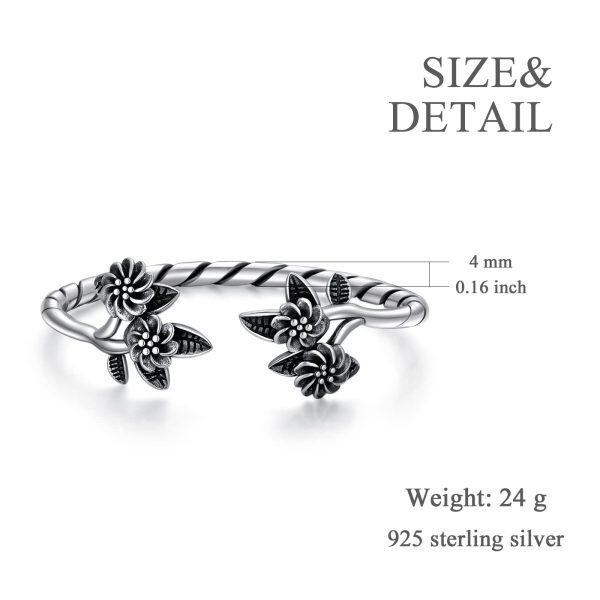 Sterling Silver Bangle Bracelets -5