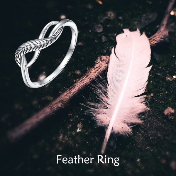 Sterling Silver Feather Ring-1