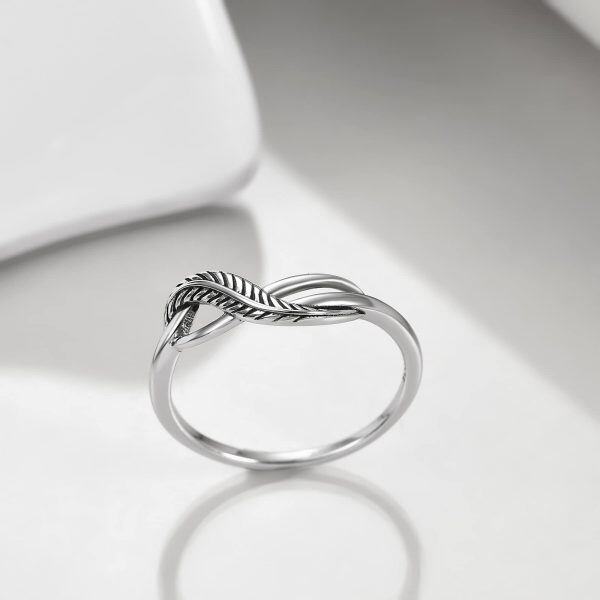 Sterling Silver Feather Ring-3