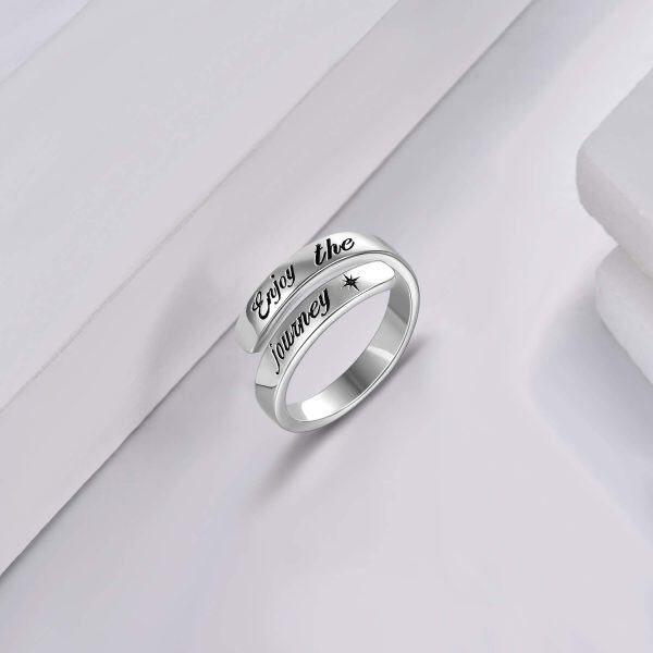 Sterling Silver Enjoy the Journey Ring -4