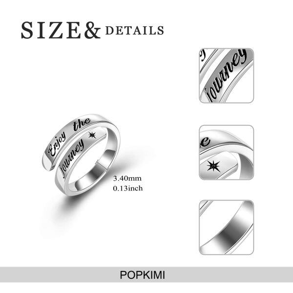 Sterling Silver Enjoy the Journey Ring -5