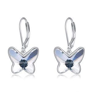 Sterling Silver Butterfly Earring -0