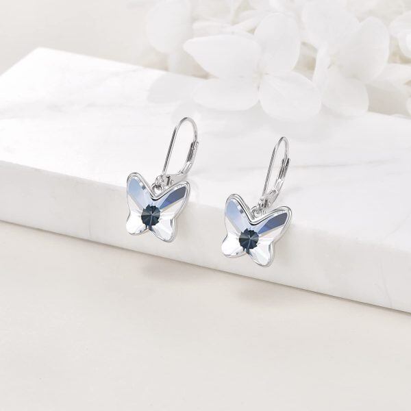 Sterling Silver Butterfly Earring -4