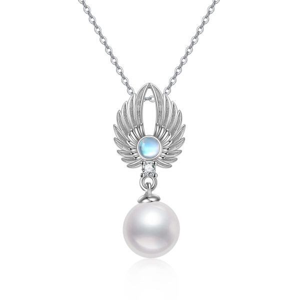 Sterling Silver Angel Wings Necklace-0