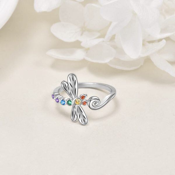 Sterling Silver Dragonfly Ring -3