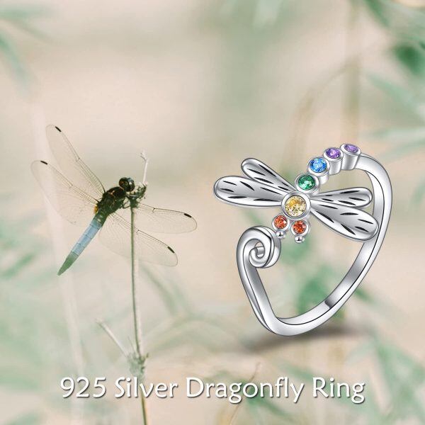 Sterling Silver Dragonfly Ring -5