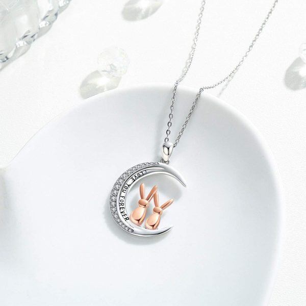 Sterling Silver Bunny Necklace -3