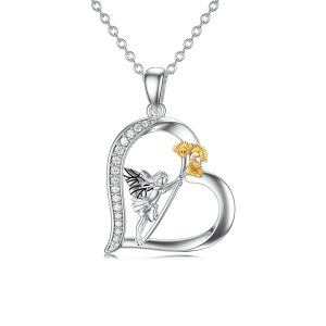 Sterling Silver Fairy Necklace-0