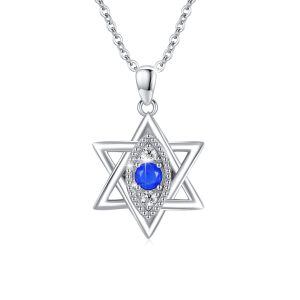 Sterling Silver Evil Eye Necklace -0