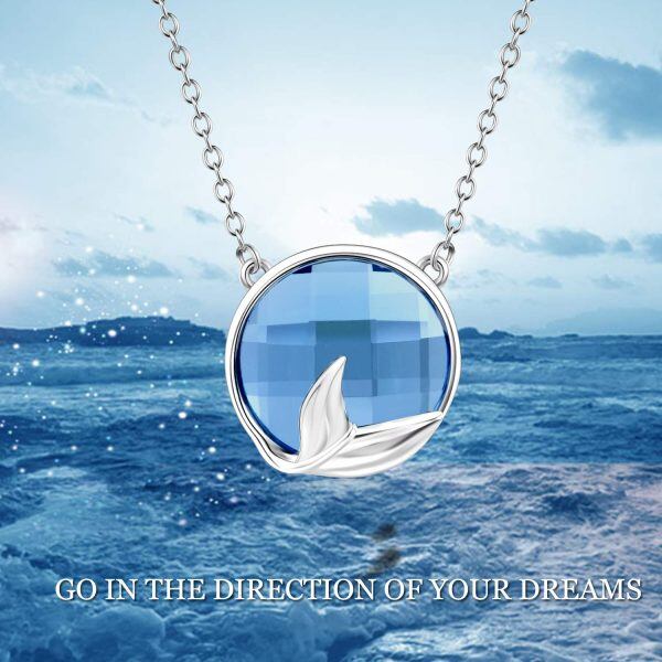 Sterling Silver Mermaid Necklace-4