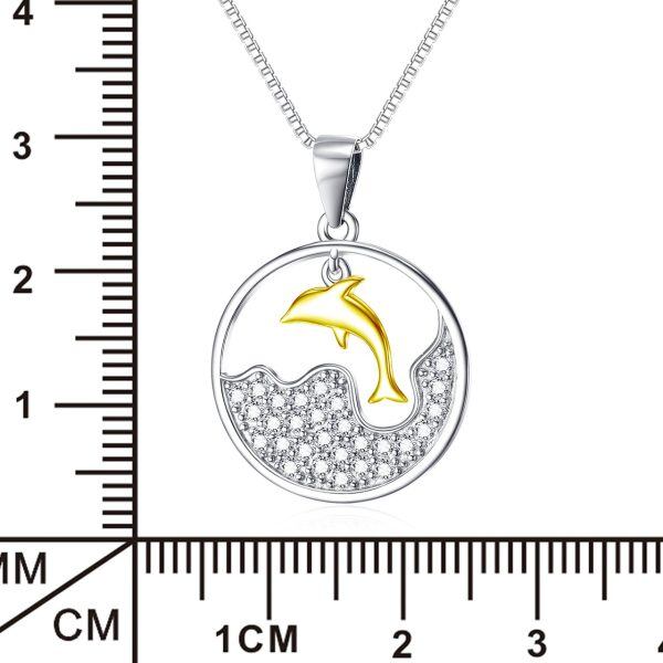 Sterling Silver Dolphin Necklace-4