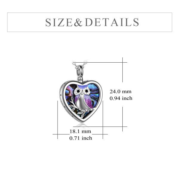 Sterling Silver Owl Necklace-2