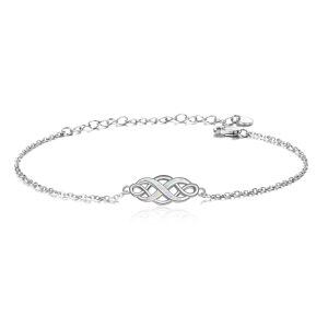 Sterling Silver Infinity Celtic Knot Bracelets-0