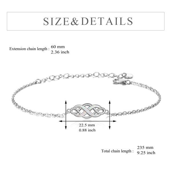 Sterling Silver Infinity Celtic Knot Bracelets-3