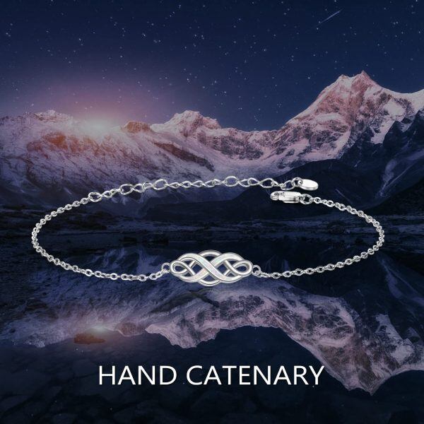 Sterling Silver Infinity Celtic Knot Bracelets-4