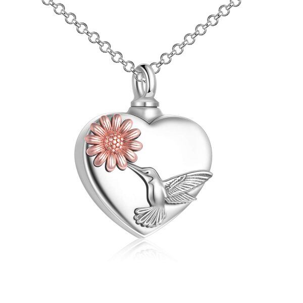 Sterling Silver Hummingbird Necklace-0