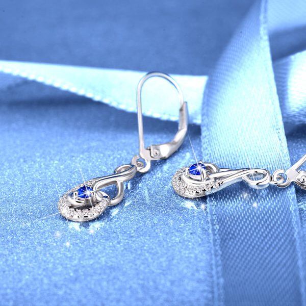 Sterling Silver Infinity Earrings-5