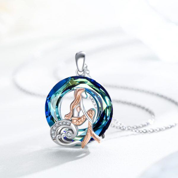 Sterling Silver Mermaid Necklace-2