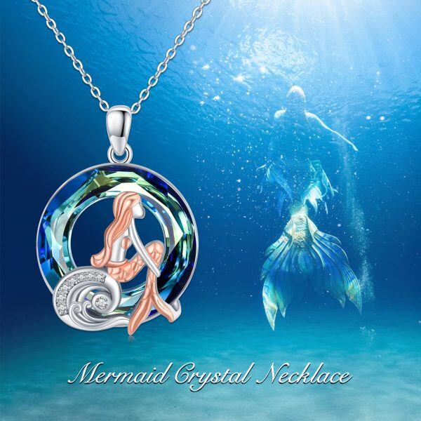 Sterling Silver Mermaid Necklace-5