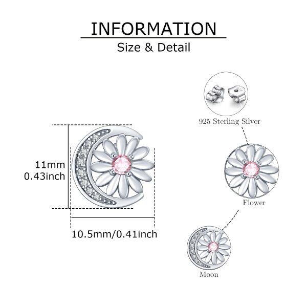 Sterling Silver Daisy Earrings-4