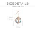 wholesale Sterling Silver Crystal Tree of Life Dangle Earrings for Women - Rhodium Plated-0-3