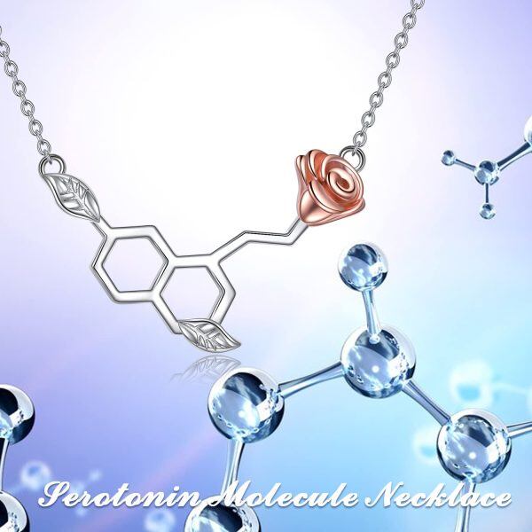 Sterling Silver Rose Necklace-4