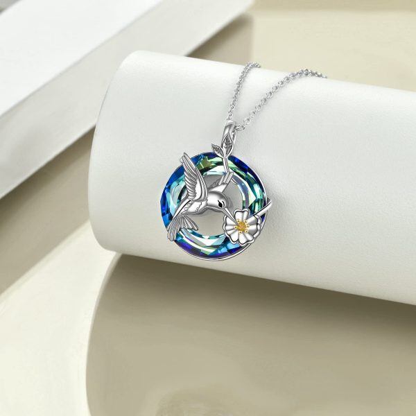 Sterling Silver Hummingbird Urn Necklace-3