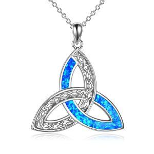 Sterling Silver Celtic Knot Necklace-0