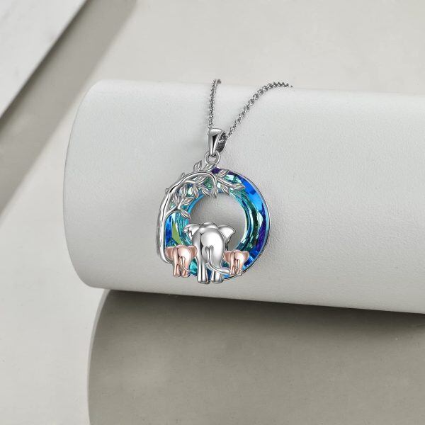 Sterling Silver Elephant Necklace-3