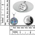 wholesale 925 Sterling Silver Abalone Shell Tree of Life Photo Locket Pendant Necklace for Women-0-2