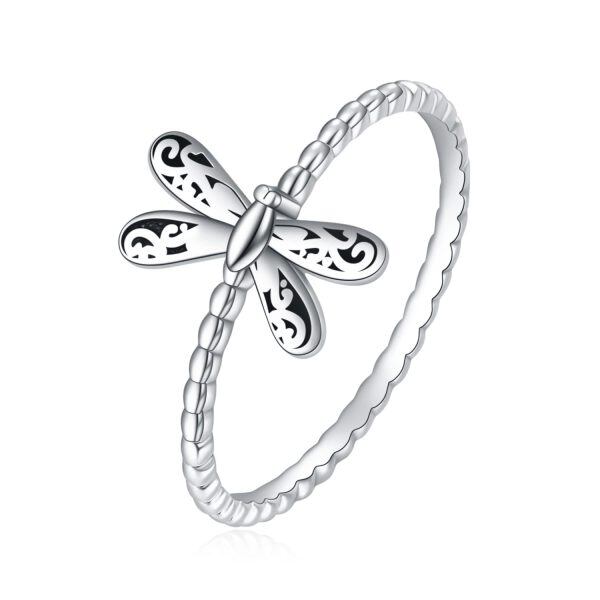 Sterling Silver Dragonfly Rings-0