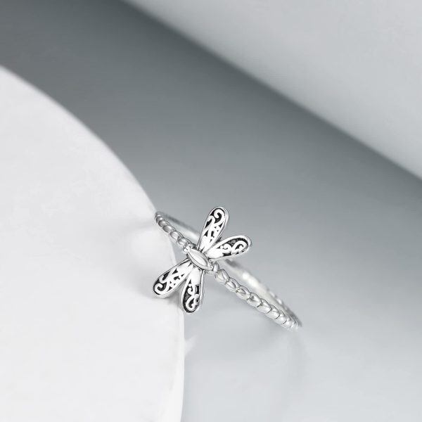 Sterling Silver Dragonfly Rings-2