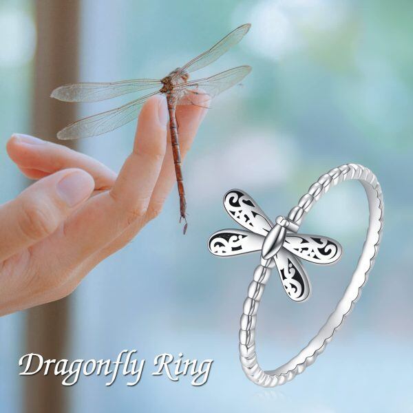 Sterling Silver Dragonfly Rings-4