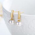 wholesale 925 Sterling Silver Pearl Drop Dangle Earrings Women's Holiday Gifts-0-4