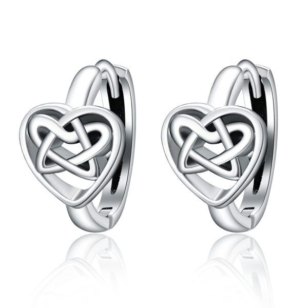 Sterling Silver Celtic Knot Earrings-0