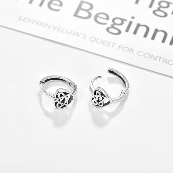 Sterling Silver Celtic Knot Earrings-3