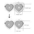 wholesale 925 Sterling Silver Heart Photo Locket Pendant I Love you To the Moon Necklace for Women Girls  48cm Chain Length-0-3