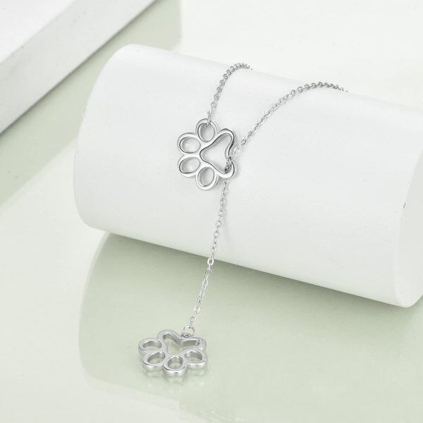 Sterling Silver Paw Necklace -1