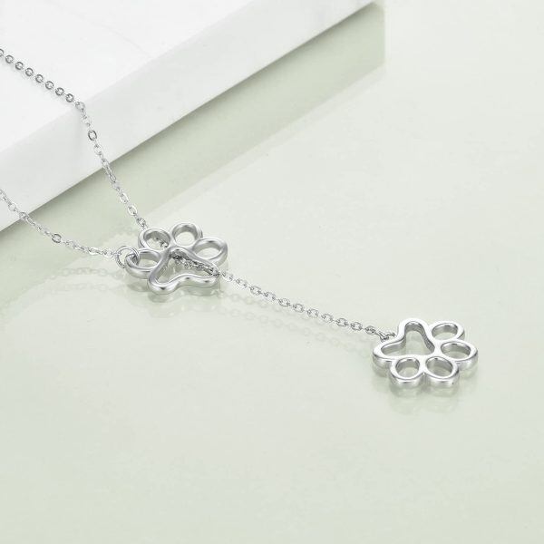 Sterling Silver Paw Necklace -2