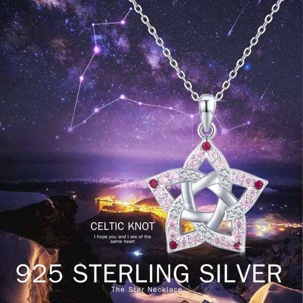 Sterling Silver Celtic Knot Necklace-5