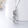 wholesale 925 Sterling Silver Dragon Cremation Jewelry Keepsake Necklace with Funnel and Fill Tool-0-1
