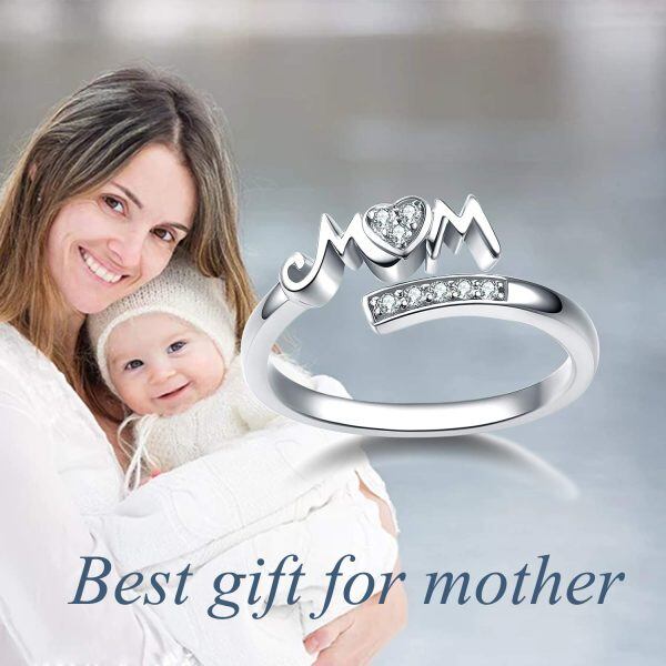 Sterling Silver Mom Rings -4