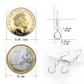 wholesale 925 Sterling Silver Infinity Twist Hoop Drop Earrings with French Hook for Women-0-2