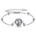 wholesale 925 Sterling Silver Volleyball Charm Bracelet - Inspiring Jewelry for Women-0-0